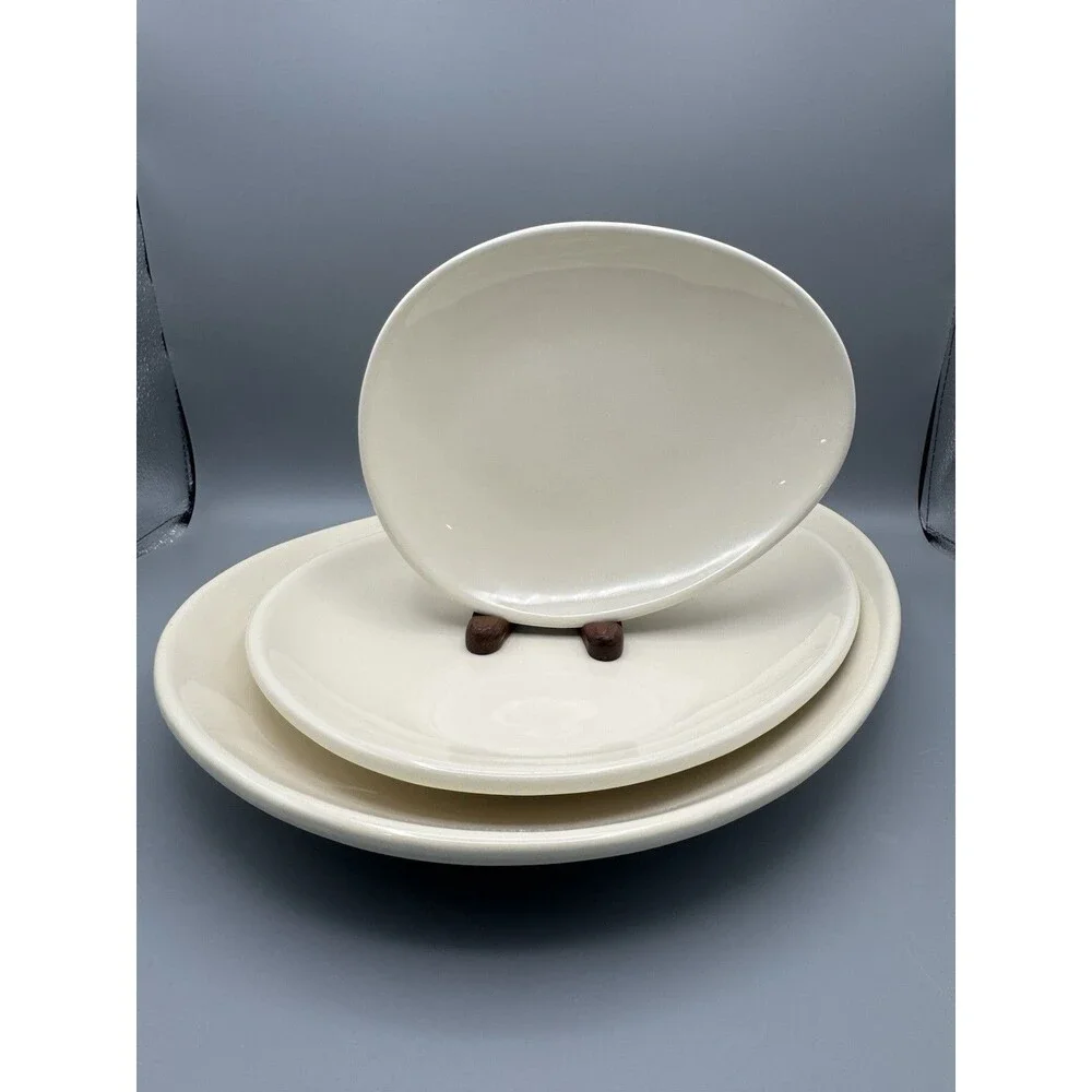 Nigella Lawson Sebastian Conran Living Kitchen 3 Stoneware Serving Platters Set